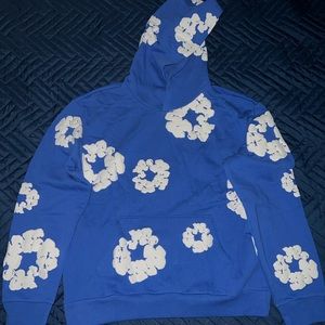 Blue Denim Tears Cotton Wreath Pullover Hoodie